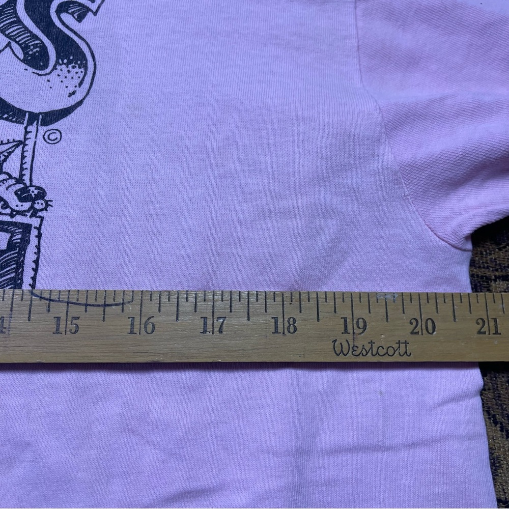 Vtg 80s Dicks Last Resort Born To Hang Funny Pink Shirt Mens Size XL San Antonio - Picture 3 of 5